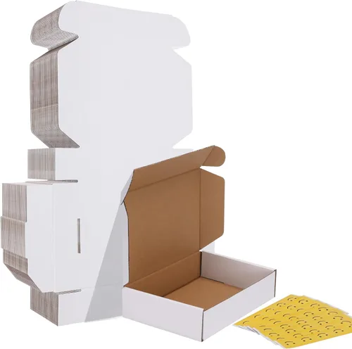 Vista 41 de HORLIMER - Cajas de envío de 4 x 3 x 2 pulgadas, conjunto de 50, caja de cartón corrugado marrón para envíos por correo de documentación