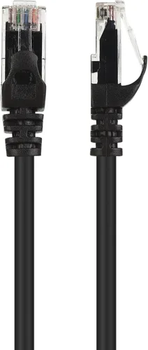 Vista 4 de Cable Matters Paquete de 8 cables Ethernet Cat 5e cortos sin enganches, cable Gigabit Cat5e, cable Ethernet Cat5e, negro
