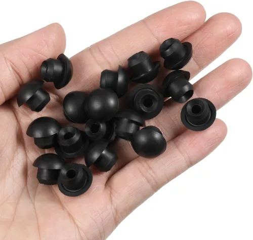 Vista 6 de ULTECHNOVO Llenadora hidráulica de goma negra, tapones de llenado de aceite de gato, 25 unidades, enchufe de piso Jack de piso, enchufe de llenado
