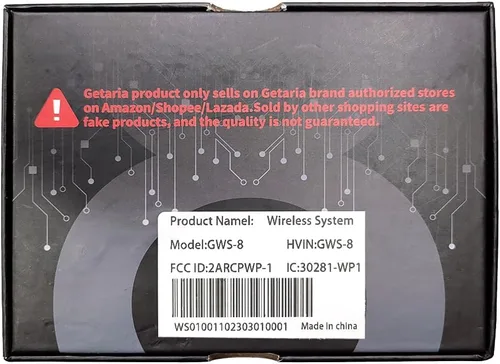 Vista 7 de Sistema inalámbrico de 2.4 GHZ para guitarra con batería de litio recargable incorporada, receptor y transmisor digital para guitarra eléctrica
