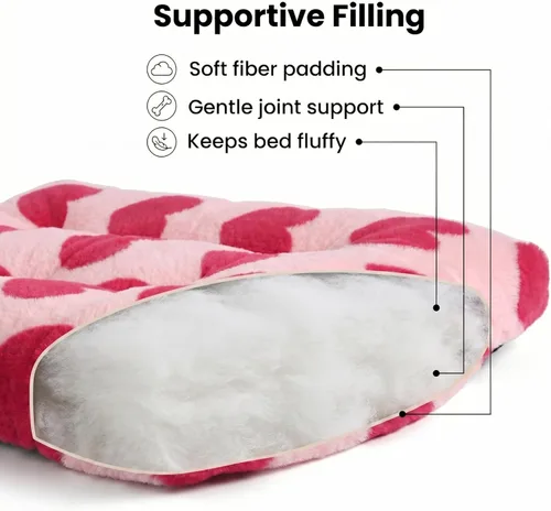 Vista 4 de Puppy Crate Bed Washable Small for Small Dogs Non Chewable Material XS 18 Inch Plush Washable Crate Mat for Cages Sofa Protecter