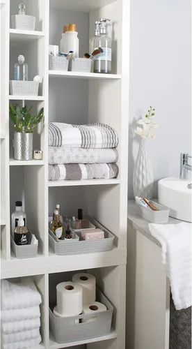 Vista 9 de Simplify Juego de organización de 5 piezas Contenedores de varios tamaños Multiuso Oficina Escritorio Dormitorio Baño Cesta