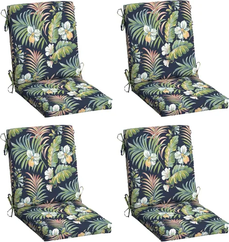 Vista 80 de Arden - Cojín para silla de comedor al aire libre, 20 x 20 pulgadas, resistente a la lluvia y a la decoloración, Salome Tropical