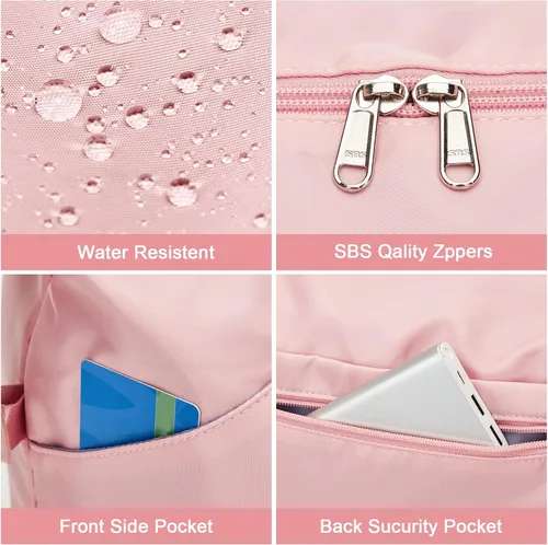 Vista 7 de Bolsa de lona de viaje, bolsa de gimnasio deportiva, bolsa de hombro para fin de semana para mujer