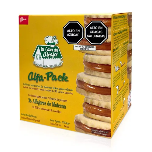Alfajores de Maicena La Casa del Alfajor Perú 36 unidades Alfa-Pack