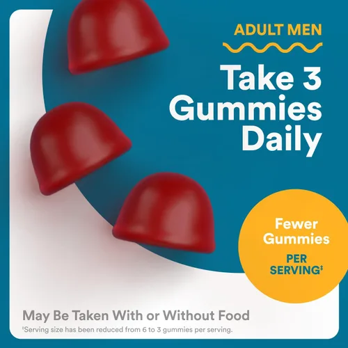 Vista 7 de SmartyPants Gomitas multivitamínicas para hombres - Fórmula mejorada: Omega 3 (DHA/EPA), metilfolato, vitamina D3, C, vitamina B12, B6, vitamina A