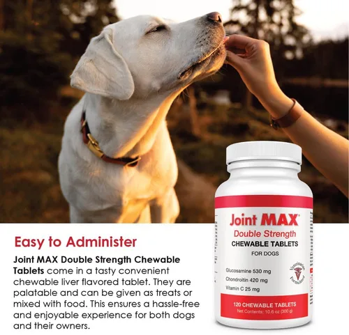 Vista 10 de Double Strength - Vitaminas, minerales y antioxidantes - Suplemento máximo de salud articular para perros - 120 tabletas masticables