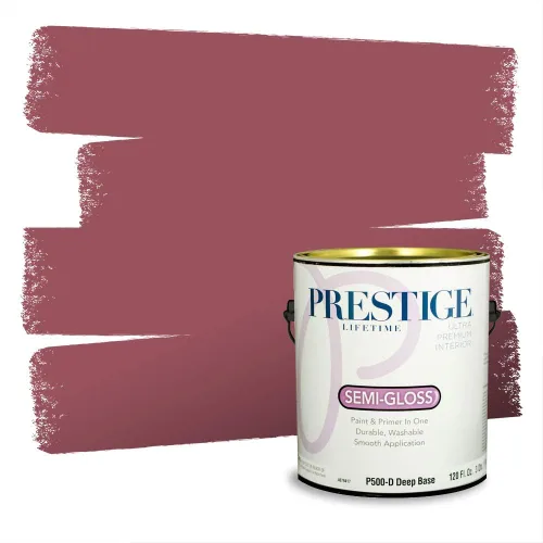 Vista 687 de Prestige Paints Pintura exterior e imprimación en uno, 1 galón, plano, coincidencia comparable de Valspar* Amber Rose*