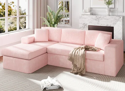 Vista 7 de Shintenchi Boneless Couches for Living Room,Modular Sectional Sofa with Deep Seat,Memory Foam Cloud Couch with L Shaped Oversized Chaise,No Assembly