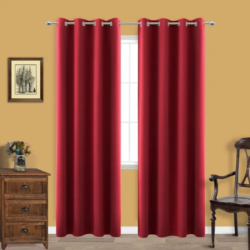 Vista 180 de KOUFALL Cortinas de Baño Aqua para Ventana, Juego de 2 Paneles Decoración Costera Cortinas Cortas Opacas para Ventana Pequeña de Cocina Puerta