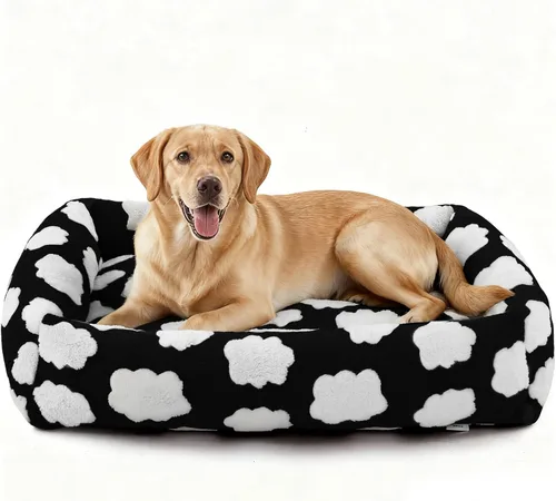 Vista 42 de JOEJOY Cama para Perros Pequeños para Perros Pequeños, Cama para Mascotas de Forro Polar de Pana Suave Premium Ortopédica Lavable con Funda