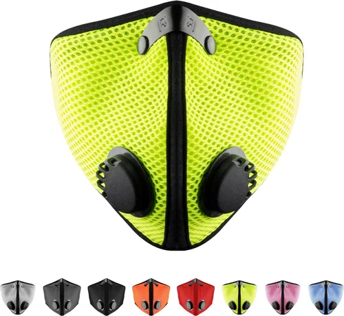 Vista 4 de RZ Mask M2 - Cooling Mesh Dust Mask w/ 99.8% Carbon Filtration, Anti Fogging w/Easy Use Hook-and-Loop Head Strap