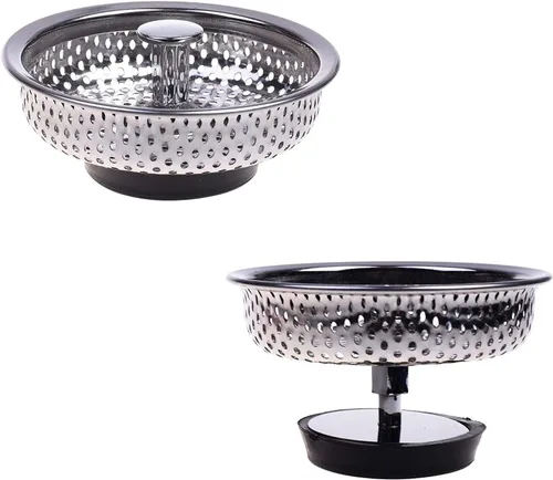 Vista 4 de Paquete de 2 cestas y tapón de drenaje para fregadero de cocina