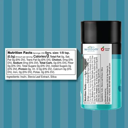 Vista 3 de SweetLeaf Stevia en polvo, tarros agitadores de 4 onzas (paquete de 2)