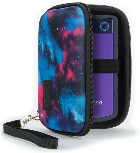 Vista 10 de USA GEAR Funda para disco duro – Funda para disco duro externo compatible con Western Digital Elements, disco duro portátil Seagate, Toshiba Canvio