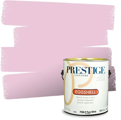 Vista 67 de Prestige Paints E100-T-SW6591 Pintura exterior e imprimación en uno, 1 galón, plano, combinación comparable de Sherwin Williams Amaryllis, 1 galón
