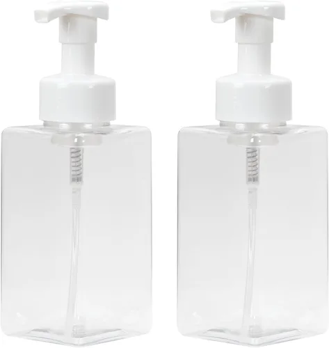 Vista 8 de Ginger Lily Farms Dispensador de Jabón Espumoso, Botellas de Bomba de Plástico Recargables para Jabón Líquido de Manos, Botella Ámbar de 12 oz