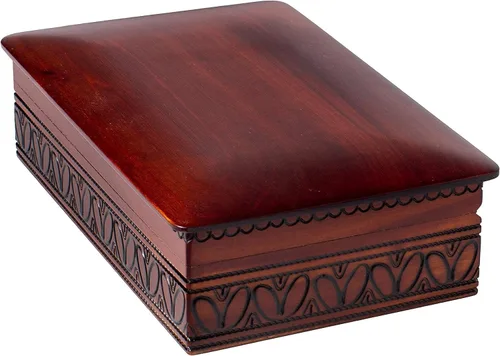JOYERÍA CAJA DE MADERA Hecho A Mano De Linden Recuerdo, Hecho En Polonia