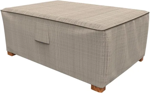 Budge P4W01PM1 - Funda otomana para jardín inglés, resistente e impermeable, 18 pulgadas de alto x 33 pulgadas de ancho x 25 pulgadas de largo,