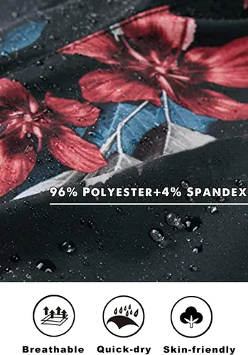 Vista 3 de GINGTTO Trajes de baño con pantalones cortos de playa para hombre con forro de malla