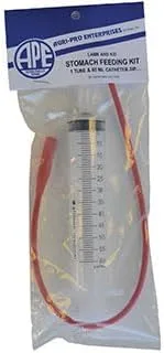 Agri-Pro Enterprises Kit de alimentación para niños de cordero y cabra 1 tubo (14 fr), 1 jeringa (2.0 fl oz)