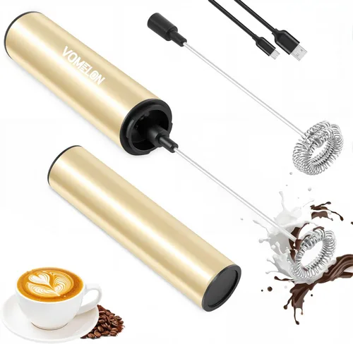 Espumador de leche recargable, espumador de café eléctrico, mezclador de bebidas de mano para café con leche, capuchino, café, huevos, chocolate