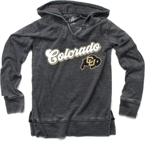 Vista 45 de Wes and Willy NCAA Camiseta con Capucha de Cuello en V para Niñas