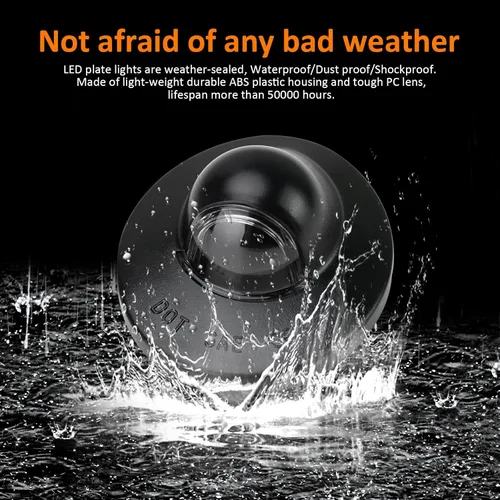 Vista 8 de Bestview Luces de matrícula, bombillas de lámpara LED para etiqueta de parachoques trasero con conjunto de cubierta de carcasa de enchufe