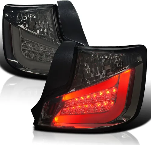 Vista 10 de SPEC-D TUNING Luces traseras LED negras con barra de luz LED blanca compatible con Scion TC 2011-2013, conjunto de par izquierdo + derecho