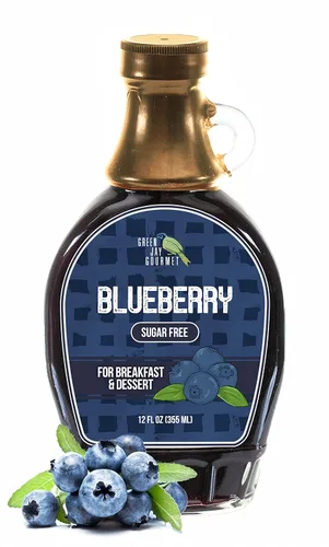 Vista 4 de Green Jay Gourmet Jarabe de praliné de arce sin azúcar, jarabe de desayuno prémium sin azúcar con sabores de arce, mantequilla y praliné, jarabe