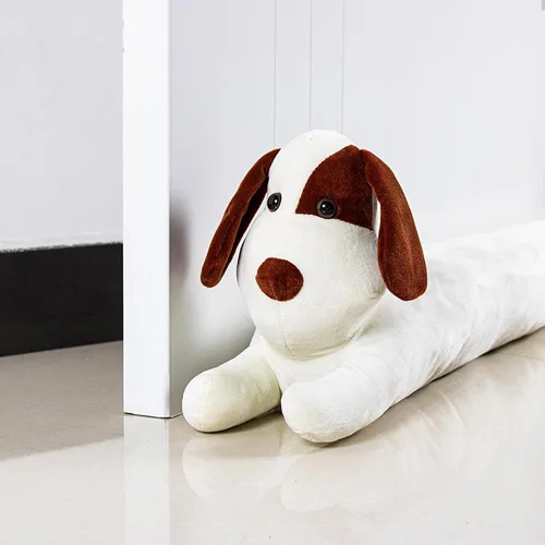 Vista 13 de Tapón de tela para perros para debajo de la puerta, 3 libras, bloqueador de corrientes de aire decorativo resistente a prueba de corrientes de aire