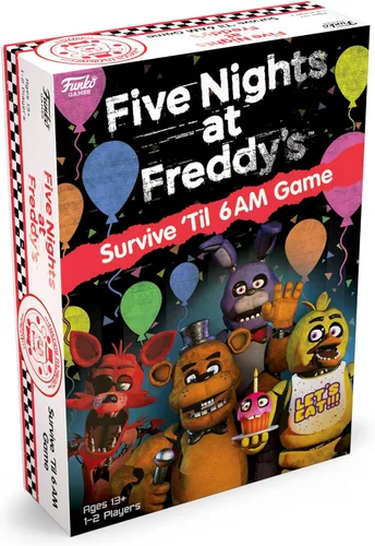 Vista 4 de Juego de mesa Five Nights at Freddy's - Survive 'Til 6AM de Funko Games 1-2 jugadores, Edades 13+