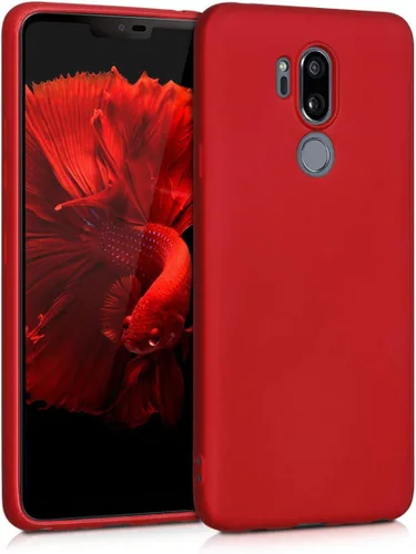 Vista 8 de kwmobile Funda compatible con LG G7 ThinQ/Fit/One - Funda protectora de silicona TPU suave y delgada - Pizarra oscura