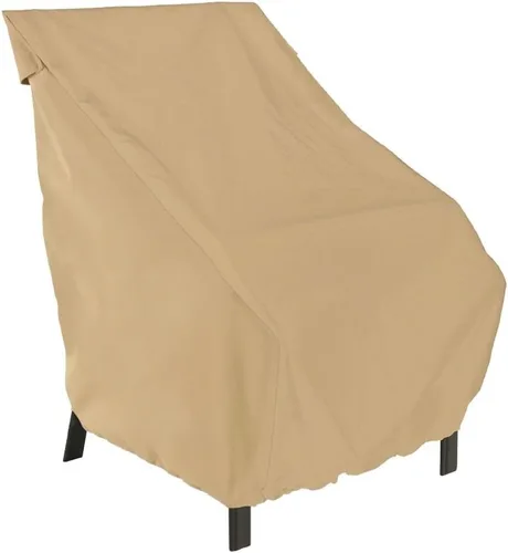 Vista 6 de Classic Accessories 58912 Funda para silla de patio de terrazo, arena, silla de comedor estándar