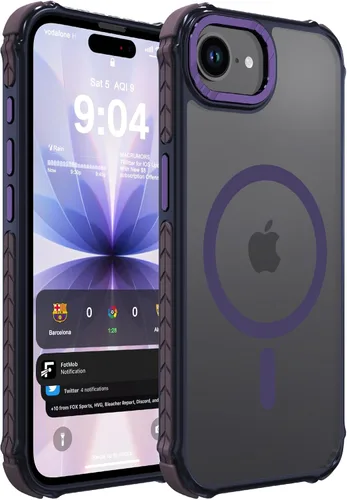 Vista 101 de DEERLAMN Funda Magnética Fuerte para iPhone Air 6.5 Pulgadas, [Compatible con Magsafe] [Protección contra caídas de grado militar] Funda protectora