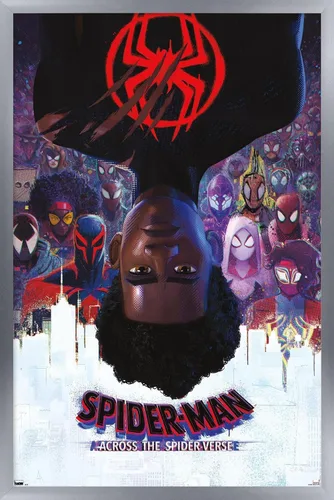 Vista 16 de Trends International Marvel Spider-Man: Across the Spider-Verse - Póster oficial de pared de una hoja, 22.38 x 34 pulgadas, versión enmarcada