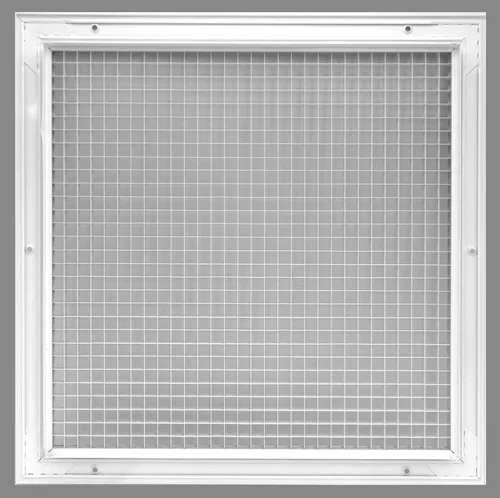 Vista 4 de HVAC Premium Rejilla de aire de retorno Eggcrate con núcleo cúbico de 6 x 6 pulgadas, aluminio a prueba de óxido, cubierta de conducto