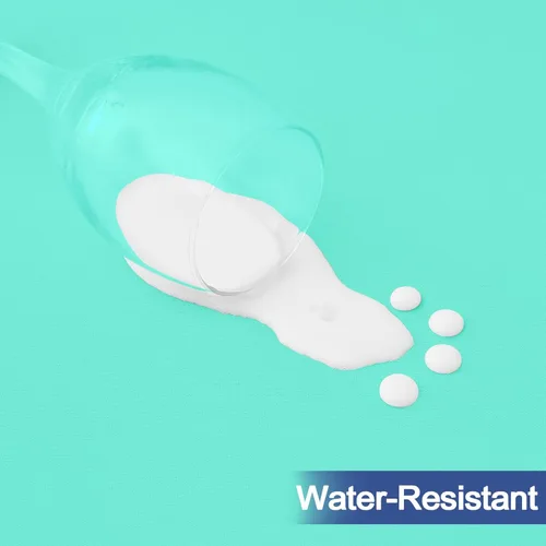 Vista 5 de homing Paquete de 2 manteles rectangulares, mantel de tela elástica ajustable para mesas plegables de 6 pies, mantel lavable para picnic