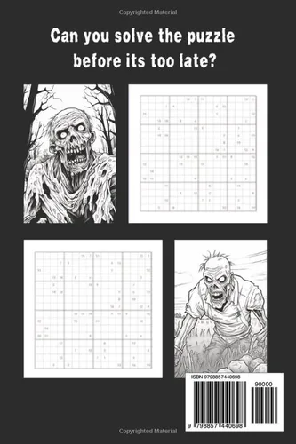 Vista 2 de Sudoku Survival Ultra Difficult Zombie Apocalypse Edition (Creepy Coloring Pages for Creepy People)