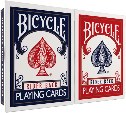 Vista 22 de Bicycle Juego de 4 Mazos de Cartas, Barajas de Tamaño Póquer con Índice Estándar en Rojo y Negro para Póquer, Blackjack, Rummy, Noches de Juego