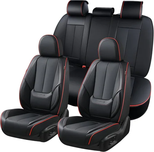 Vista 104 de Coverado - Fundas de asiento de automóvil, fundas de asiento delantero, funda de asiento de automóvil, protector de asiento de automóvil Beige