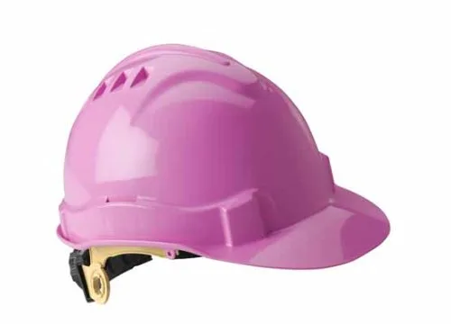 Vista 5 de Casco de seguridad Serpent con ventilación de polietileno, tipo I/clase E., Gris, 1