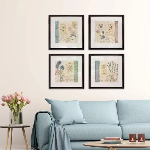 Vista 21 de Wexford Home Colección de primavera de jardín de campo francés, colección de primavera, juego de 4 paneles para decoración de pared de oficina