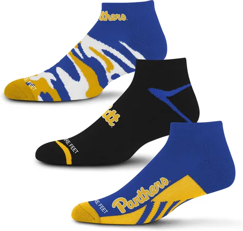 Vista 3 de For Bare Feet Paquete de 3 calcetines tobilleros unisex para adultos de la NCAA Camo Boom