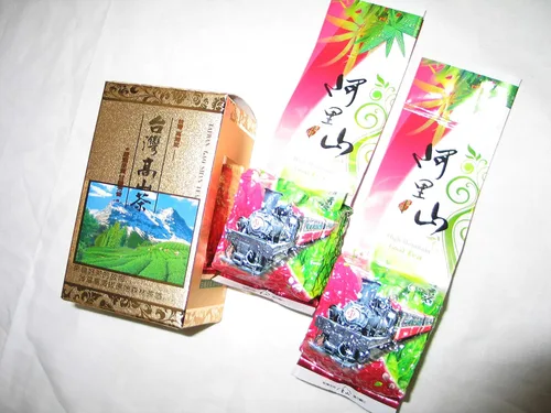 Vista 6 de Bolsa sellada al vacío de 2 x 4 onzas (4.94 oz) de Taiwán Alishan (Montaña Ali-Shan) Spring New Leaf Green Tea - Taiwán High Mountain Grown Tea Té