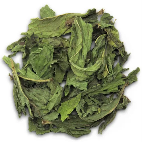 Vista 2 de It's Delish - Hojas de menta enteras gourmet de 1 libra (16 onzas), bolsa a granel Hoja de menta verde totalmente natural, ideal para dieta, té