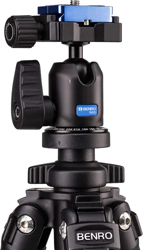 Vista 5 de Benro Kit de trípode delgado de aluminio – Trípode de viaje ligero