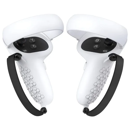 Vista 2 de Gwyoneaon Protective Cover for OculusMeta Quest 2 Accessories, Silicone Controllers Grip Cover Protector, Soft Shell Skin with Face Cover and Lens