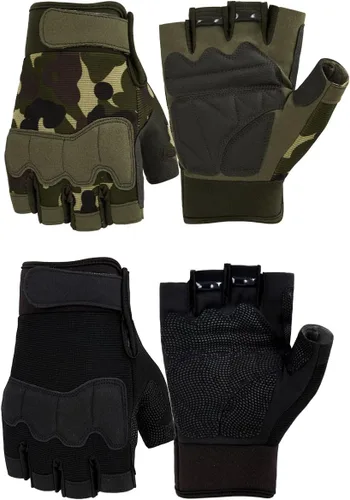 Guantes sin dedos Fioretto para Airsoft, tiro, medio dedo, caza, senderismo, ciclismo, conducción, motocicleta, escalada, guantes de trabajo M210603
