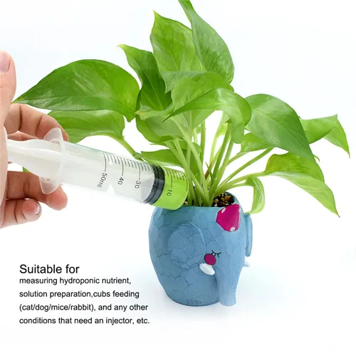 Vista 8 de ¡Sin aguja! 20 jeringas de plástico reutilizables de 0.0 fl oz con medición hidropónica de plástico de medición de nutrientes jeringa herramientas